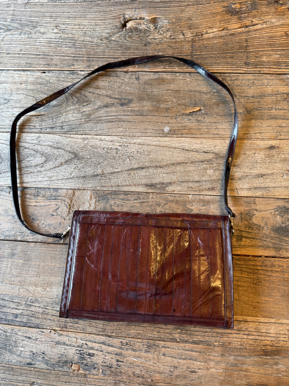 100% Eel Skin Leather Purse
